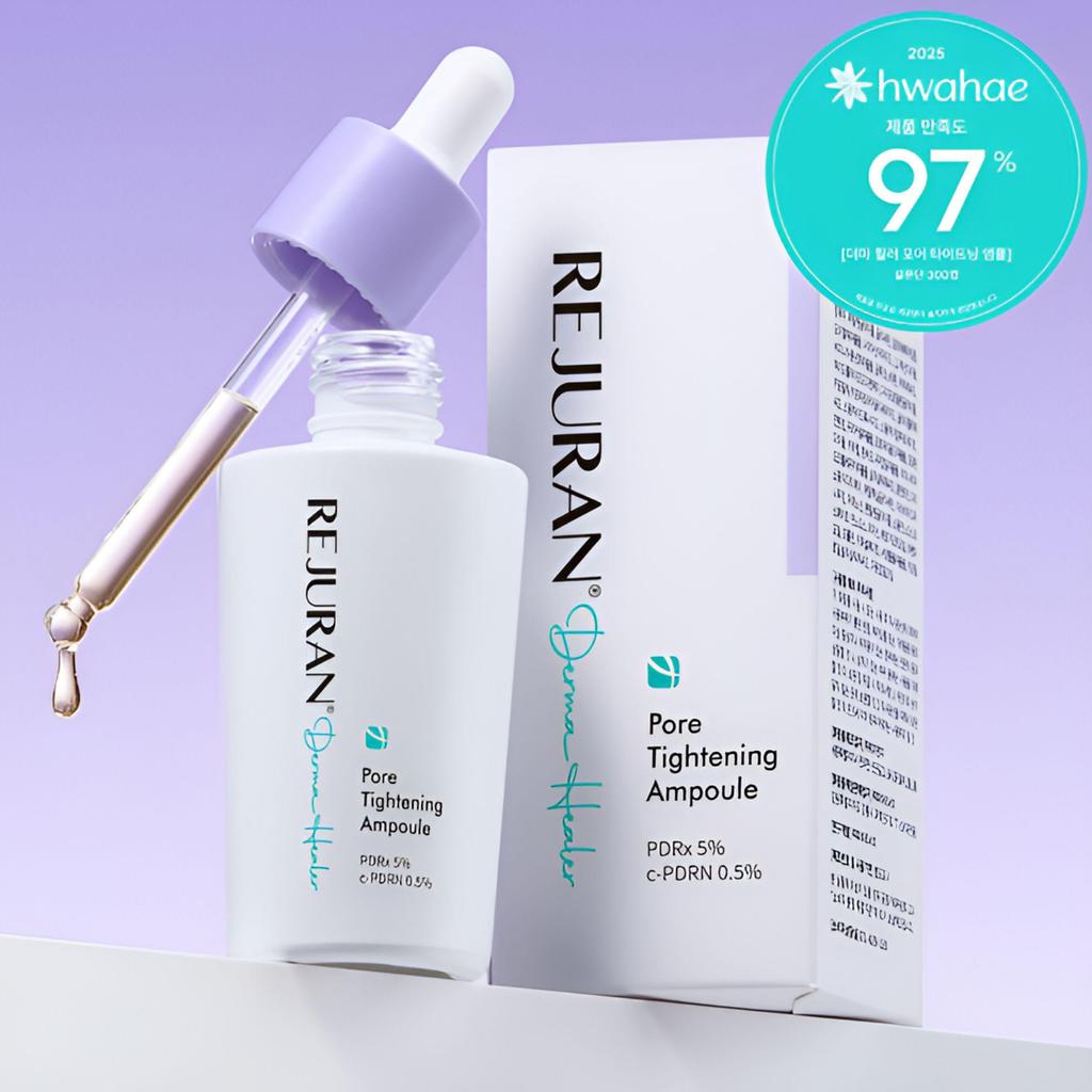 Rejuran Derma Healer PDRN Pore Tightening Ampoule 30ml Special Set (+10ml Ampoule + 10 Pads)