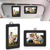 2 Pack Car Picture Frame Visor Clip Leather Sun Visor Photo Clip Holder Personalized Car Picture Holder Display Visor Photo Frame Vertical Horizontal