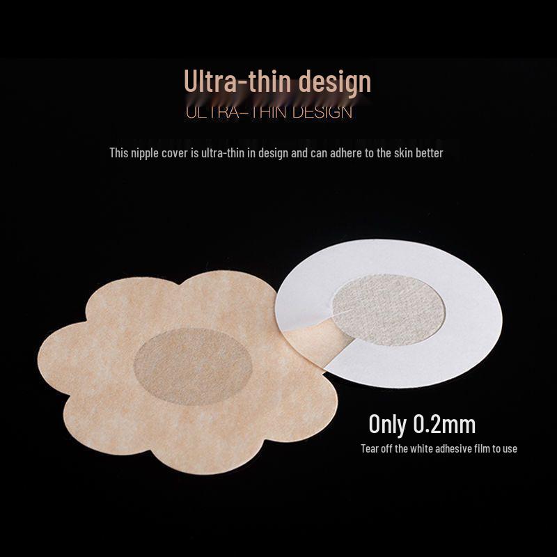 

Seamless Disposable Nipple Covers: Breathable, Invisible, Non-Woven Fabric Pasties for Small Chest Anti-Exposure. One Size