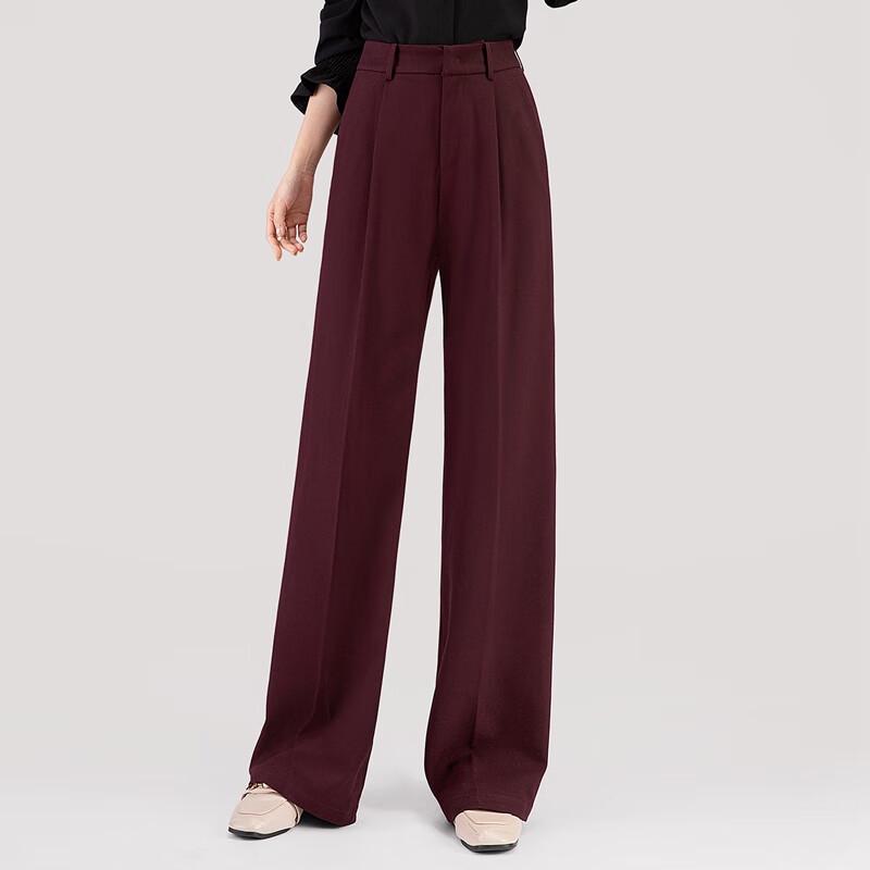 Women's High-Waist Drapey Wide-Leg Trousers