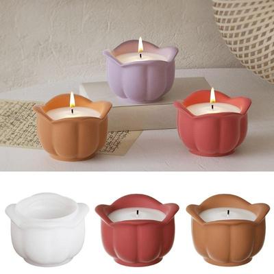 Ružový pohár na sviečku zrkadlový silikónový odlievací kalup DIY aromaterapia sadrový svietnik kvetináč ozdoba úložná nádoba domáce remeslá dekorácia