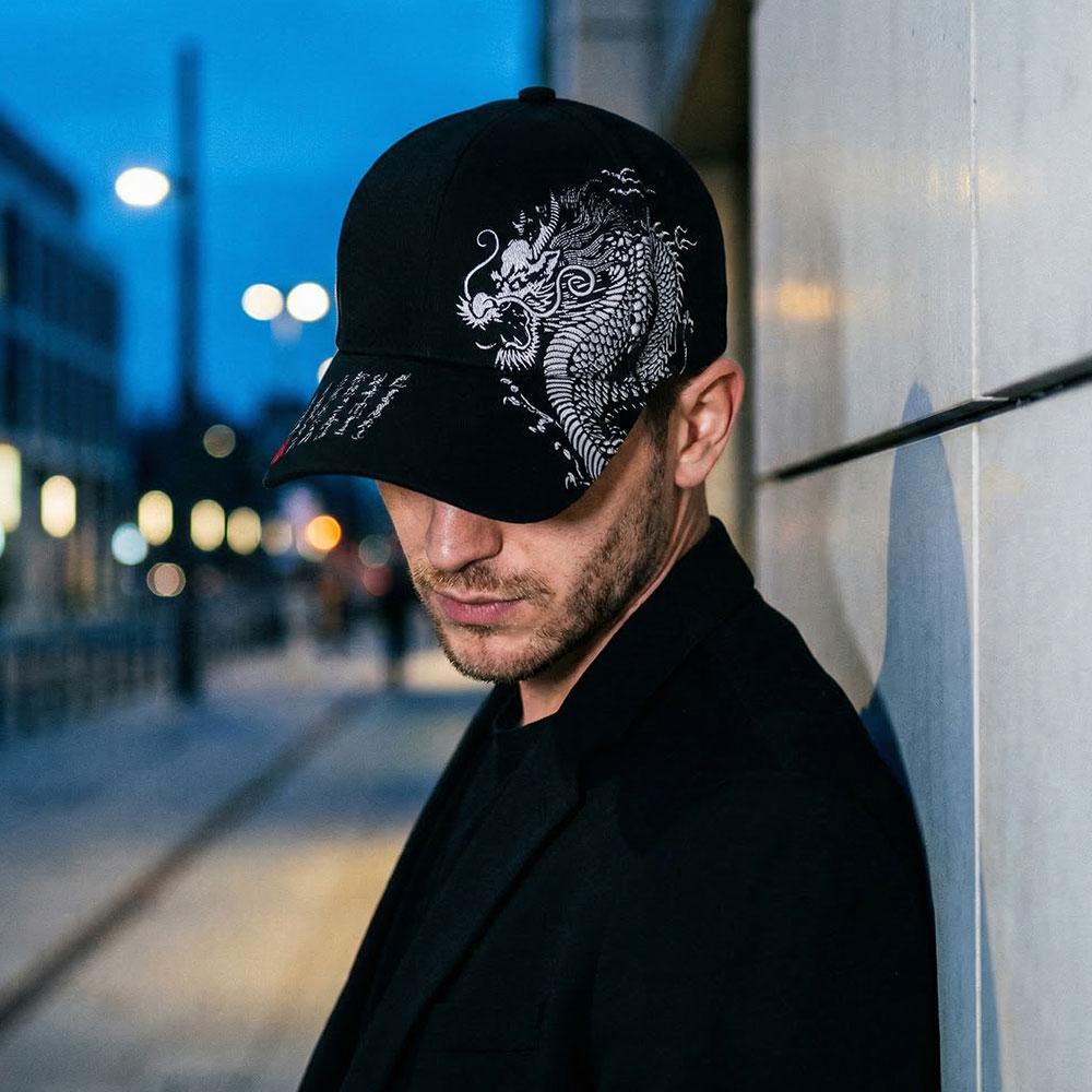 Printing Chinese Dragon Baseball Caps For Women Versatile Cotton Snapback Hat Outdoor Sun Protection Cap Adjustable Hip-Hop Hat