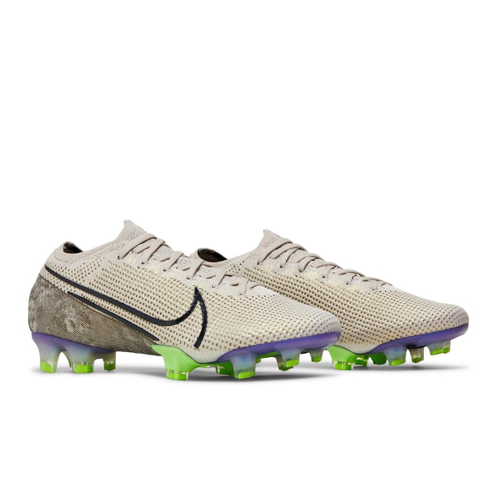 Nike Mercurial Vapor 13 Elite FG 'Desert Sand' (Unisex) Desert Sand / Psychic Purple / Electric Green / Black Soccer Shoes AQ4176 005