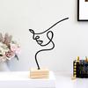 Figure Sculpture Ornaments Abstract Minimalist Metal Desktop Decoration