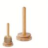 1 Pezzo Portafilo in Legno Dispenser Manuale per Filato Porta Bobina Maglia Rack Verticale Rotante per Tessitura Dispenser Bobina da Avvolgimento