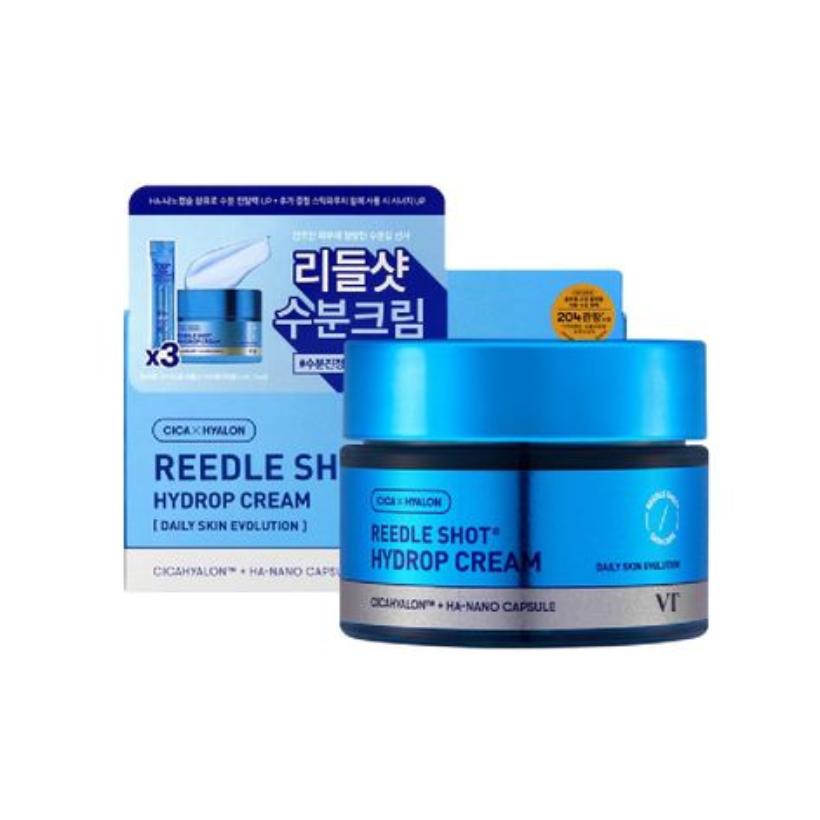 VT Cosmetics Hydrop Reedle Shot Cream Special Set 50ml + Hydrop Reedle Shot 2ml x3 Intense Hydration & Skin Barrier Care