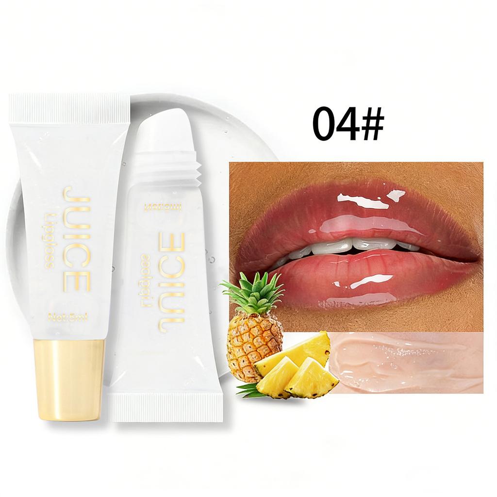 Huile à Lèvres Volumisante Saveur Fruitée, Brillant Miroir - Maquillage Hydratant Longue Tenue pour Femmes