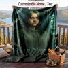 Personalized Flannel Throw Blanket,Billie Eilish Custom Printed Name, Cozy Plush Blanket For Home Use