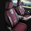 COMFORT SERIES WOVEN FABRIC CAR SEAT COVER Claret Red Black