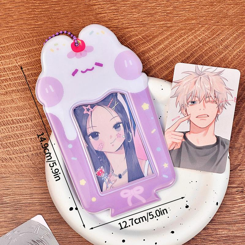Original Design Electroplate Photocard Holder 3Inch Kpop Photocard Binder Dustproof Acrylic Card Holder Idol Photo Card Holders