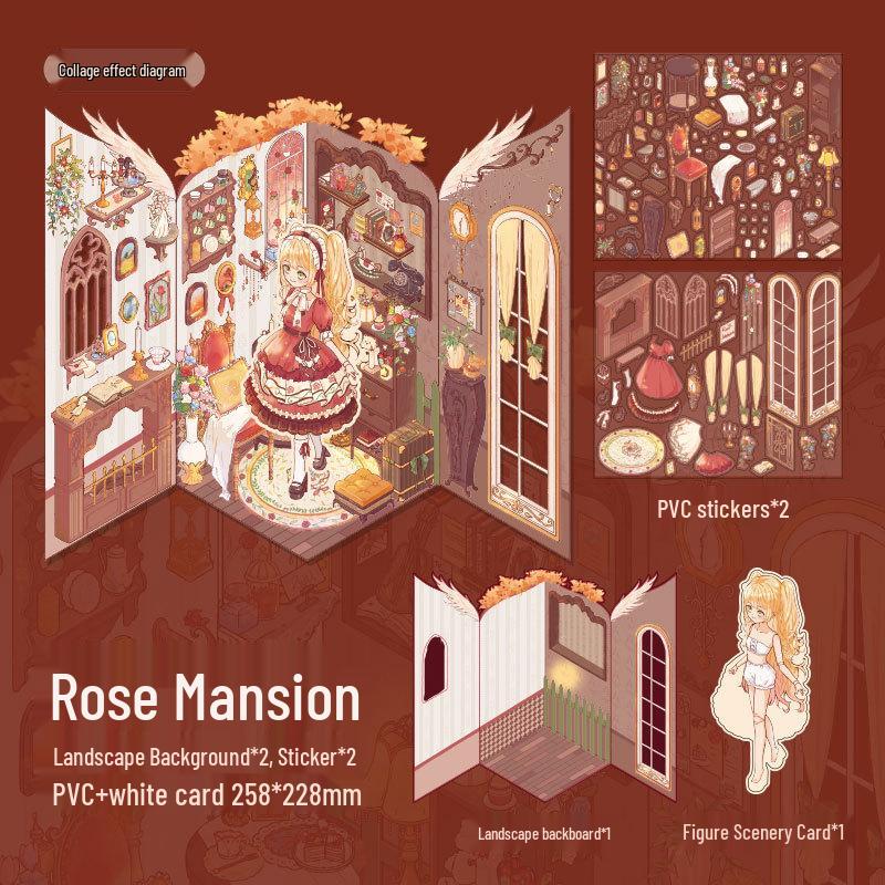 Mr. Paper Fairy Tale Book Series Flat Stickers - DIY Student Fun Pack