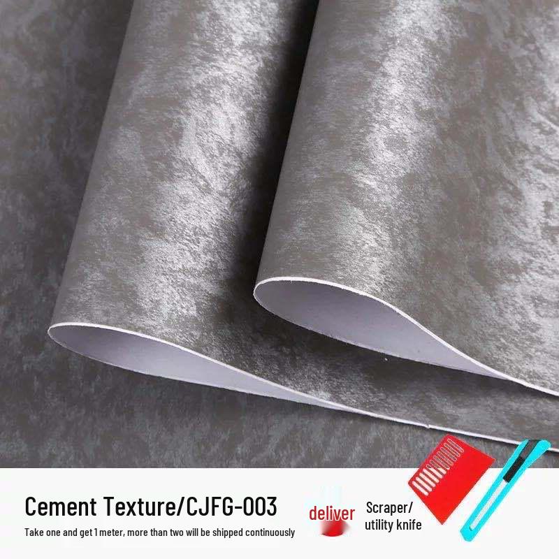 Thickened Waterproof Plain Color Self-Adhesive Wallpaper for Living Room, Bedroom, Wardrobe, Cabinet, and Furniture Renovation.