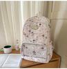 Schoolbag new cute cartoon dog printed backpack female student gift large capacity shoulder pain bag light casual schoolbag
