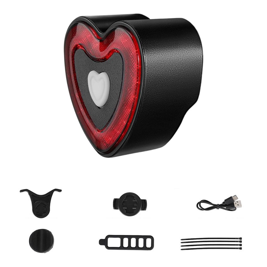 Rechargeable Tail Light Turn Signal Indicators Control Water Resistant Safe Lamp Night Cycling Accessory