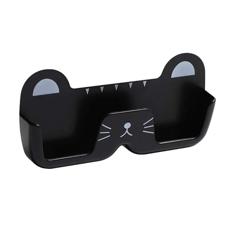 Водонепроницаемый футляр для очков с модным рисунком кошки Компактный и практичный контейнер-держатель для очков для мужчин и женщин 1