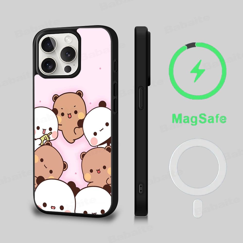Custodia per telefono bubu dudu Custodia di ricarica wireless magnetica Magesafe Per iPhone 16 11 12 13 14 15 Pro Max Plus Mini