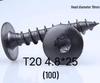 Black Zinc Plated M2 Pan Head Anti-Theft Hex Screws, Flat Tail, Self-Tapping