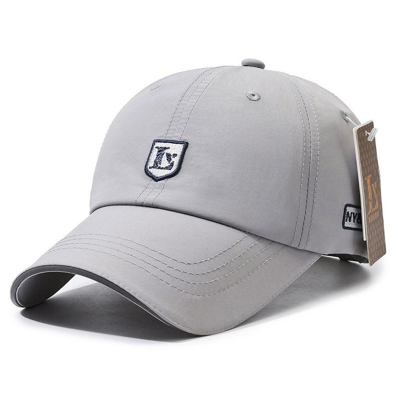 

New Baseball Cap Embroidery Sports Sunscreen Men s and Women s Sun Hats Breathable Versatile Casual Cap Adjustable сірий колір