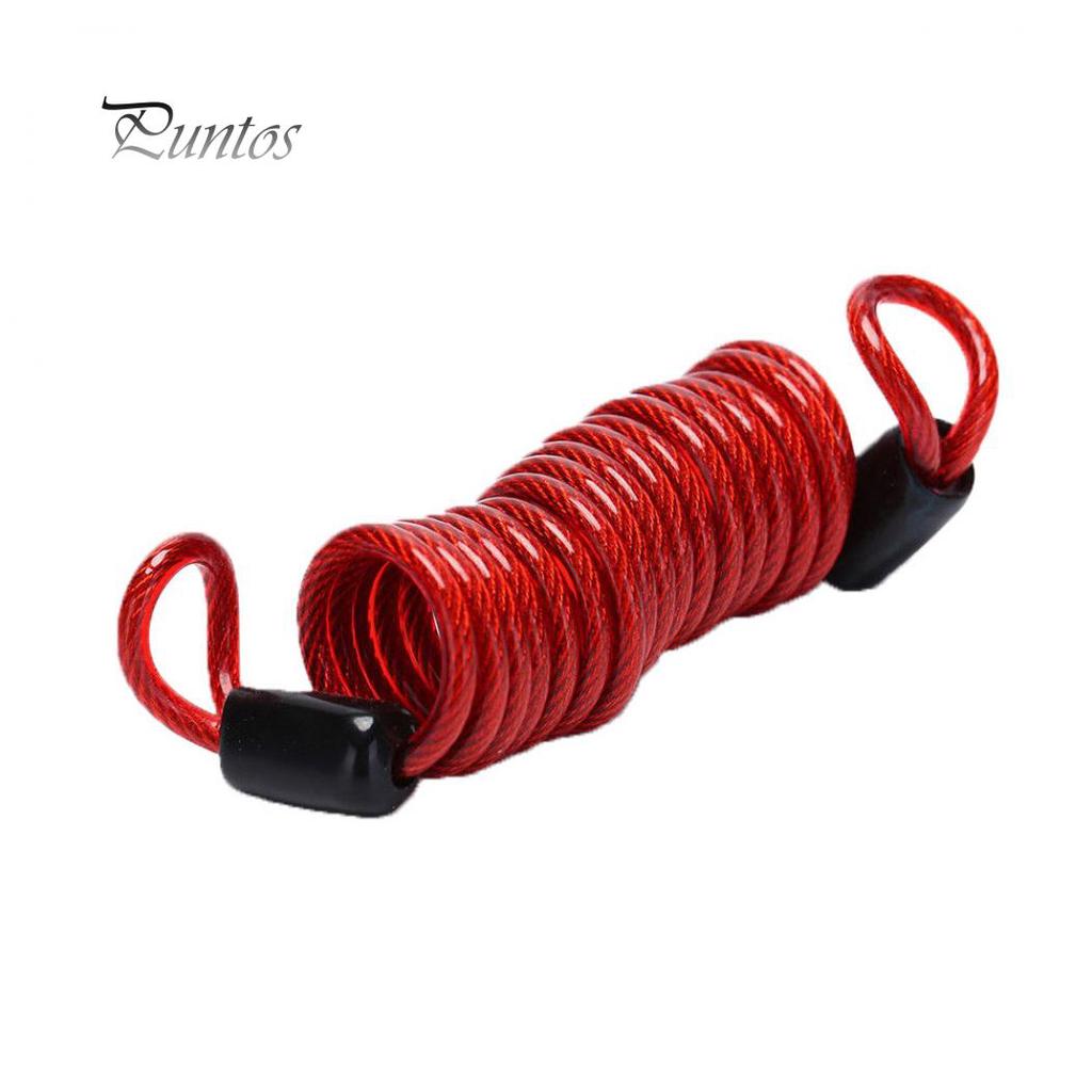 Anti Thief Motorbike bicycle Wheel Disc Brake Bag Reminder Spring Cable lock SK