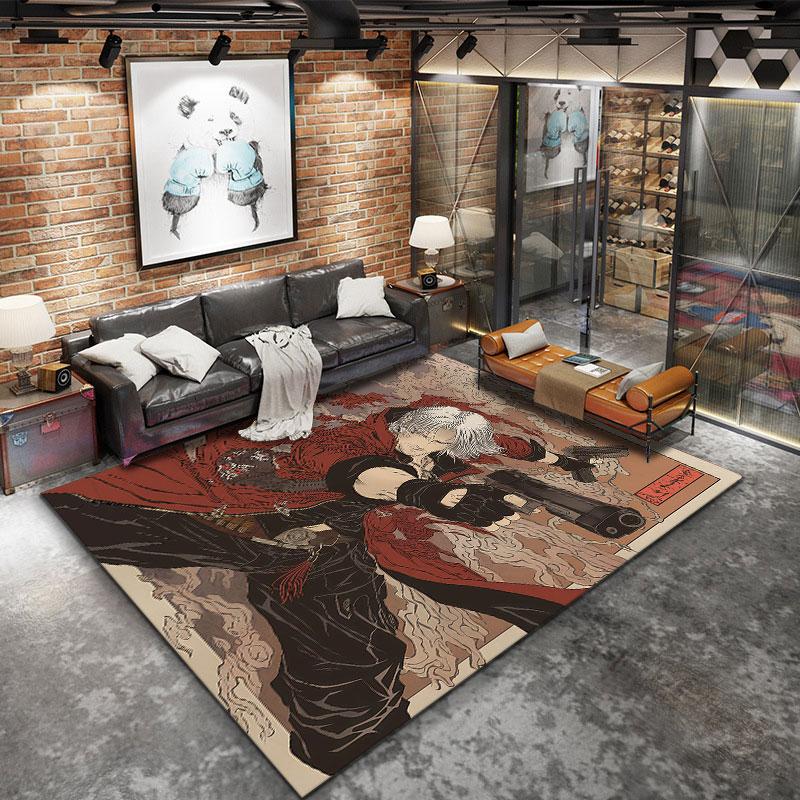 Devil May Cry Carpet Rug For Living Room Bedroom Home Sofa Decoration Kids Play Nonslip Floor Mat