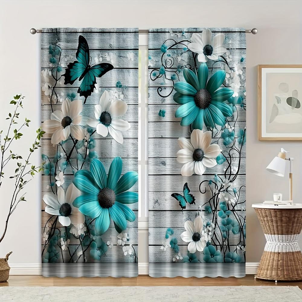 2 bucăți de perdele imprimate cu fundal fals la modă, dimensiune 30*65, dormitor și living, decorațiune pentru casă, decorațiune cameră