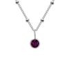 eManco Women's European/American December Birthstone Necklace - Fashionable Inlaid Diamond Design