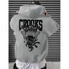 Men's Geometric Print Hoodie – a Stylish Loose Casual Pullover