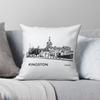 Kingston Ontario Square Pillowcase Polyester Linen Velvet Pattern Zip Decorative Home Cushion Cover