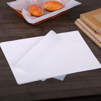 Wax Paper Food Oil Proof Grease Papers Wrappers For Bread Burger French Fries Wrapping Package Bar Restaurant Bar 500Pcs White