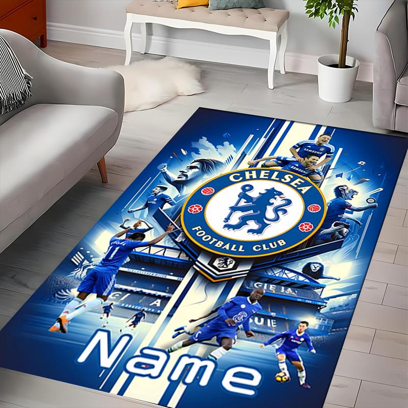 Custom Personalization Chelsea F.C Area Rug - Perfect For Kitchen, Bathroom,Laundry Room Decor Large Size Available,Gift All Seasons