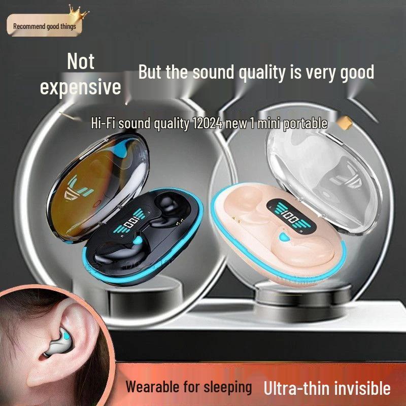 Mini Painless Bluetooth 5.4 Sleep Earbuds with High-Quality Sound & Ultra-Long Battery Life
