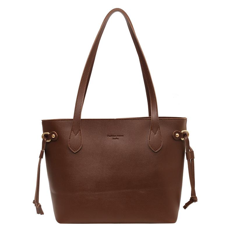 Velkokapacitní taška Dámská taška přes rameno Kožená taška Bucket Bag