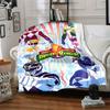 1pc Mighty Morphin Power Rangers Digital Printed Flannel Blanket, Super Soft Plush Fleece Bed Cover, Multipurpose Four Seasons Hypoallergeni