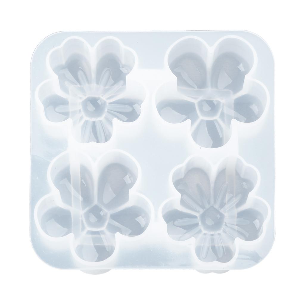 DIY Crystal Keychain Silicone Mold with Hole Jewelry Heart Epoxy Resin Crafting Molds for Valentines Holiday Festival