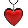 Crystal Glass Heart Necklace Fashion Pendant Necklace Colorful Jewelry Chrismas