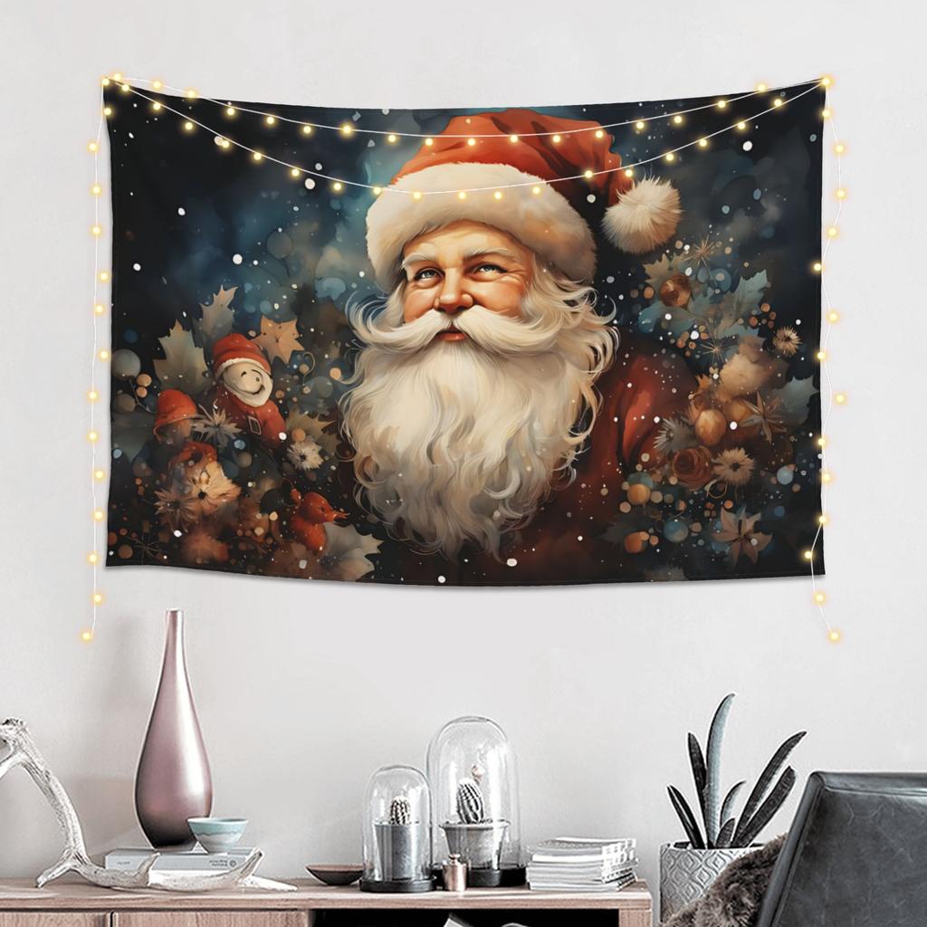 Christmas Knit Heart Pattern Tapestry Bedroom Decoration Wall Hanging Blanket Tapestry Cool Stuff For Room
