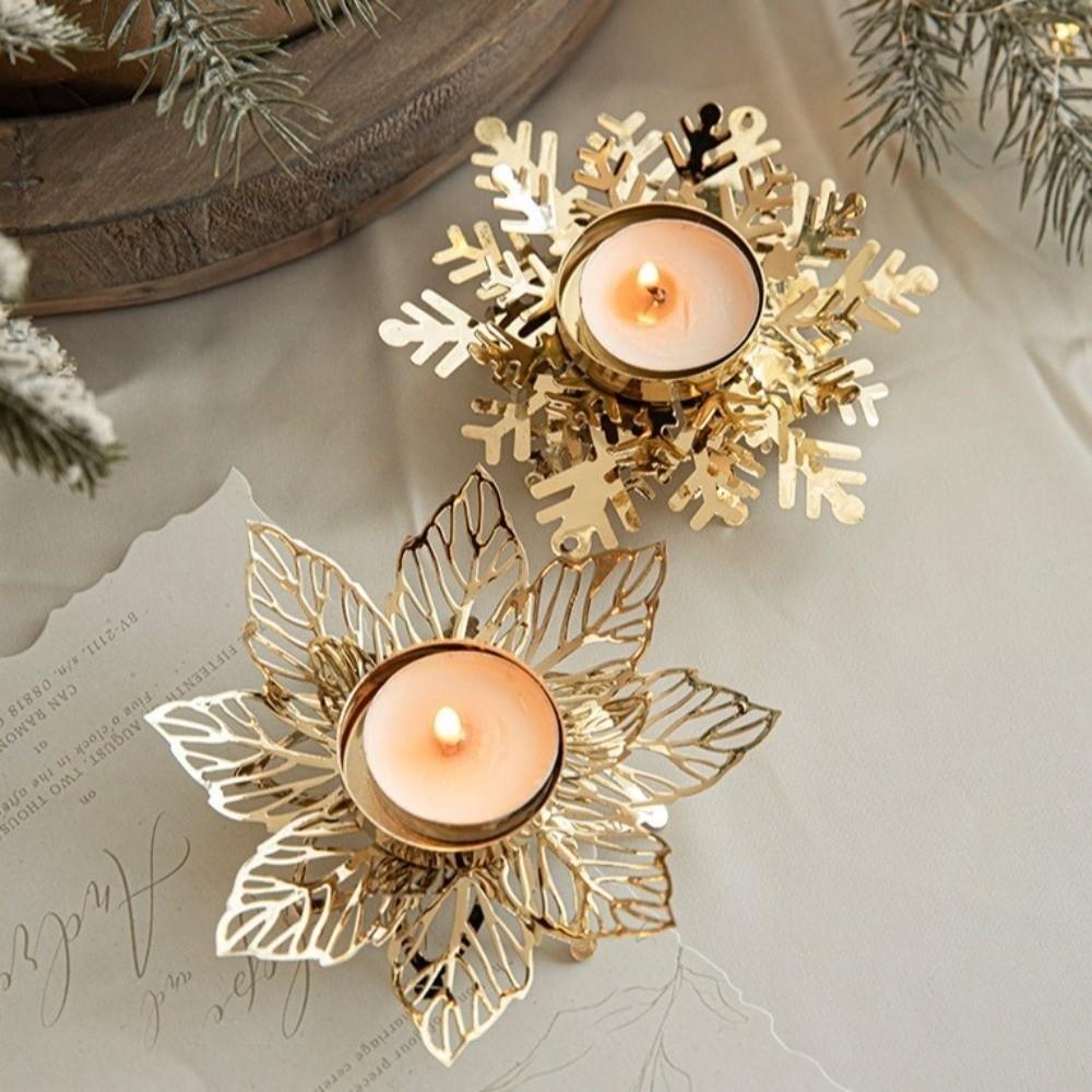 Flower Shape Candle Tray Iron Candleholder New Candle Holders