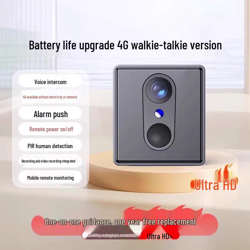 Wi-Fi-Free Indoor Smart Camera with Mobile Remote Control & Night Vision