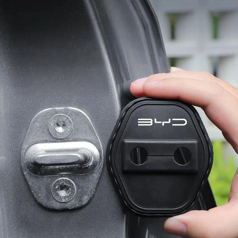 BYD Series Car Door Silicone Protective Cover Door Lock Silent Anti-collision Shock-absorbing Buffer for BYD Atto 3 Seal Dolphin