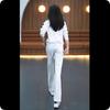Casual Sports Suit Women's Spring and Autumn Fashion Western Style Slimming Stand-up Collar Sweater Wide-leg Pants Two-piece Suit