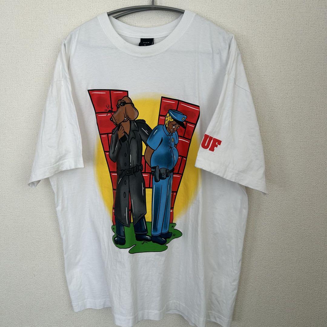 

[USED] HUF Anime Character T-Shirt White