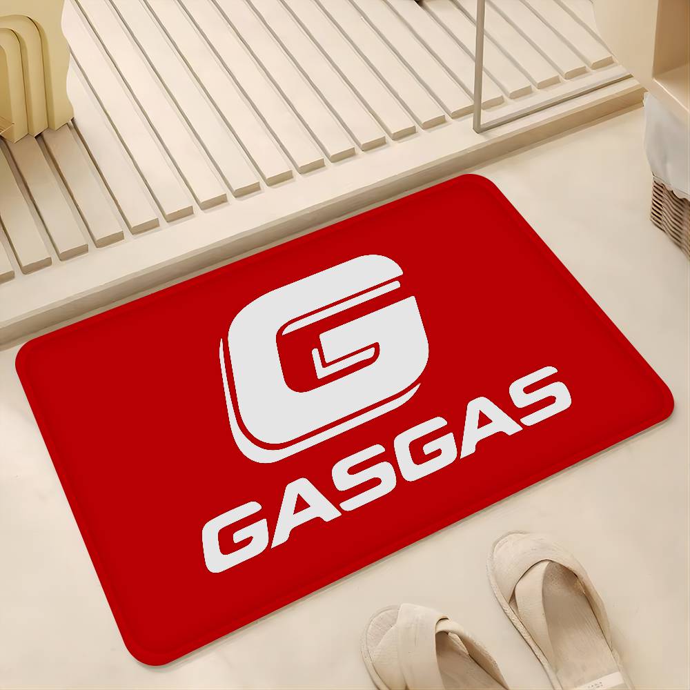 G-GasGas Red Motorcycle Door Mat Nordic Style Bedroom Living Room Doormat Home Balcony Anti-Slip Alfombra