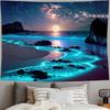 VIKAMA Starry Beach Tapestry Gradient Bohemian Living Room BB Decoration Minimalist Art Background Wall Room Decoration
