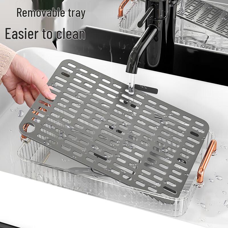 CAIZHI Double-Layer Drainage Tea Tray