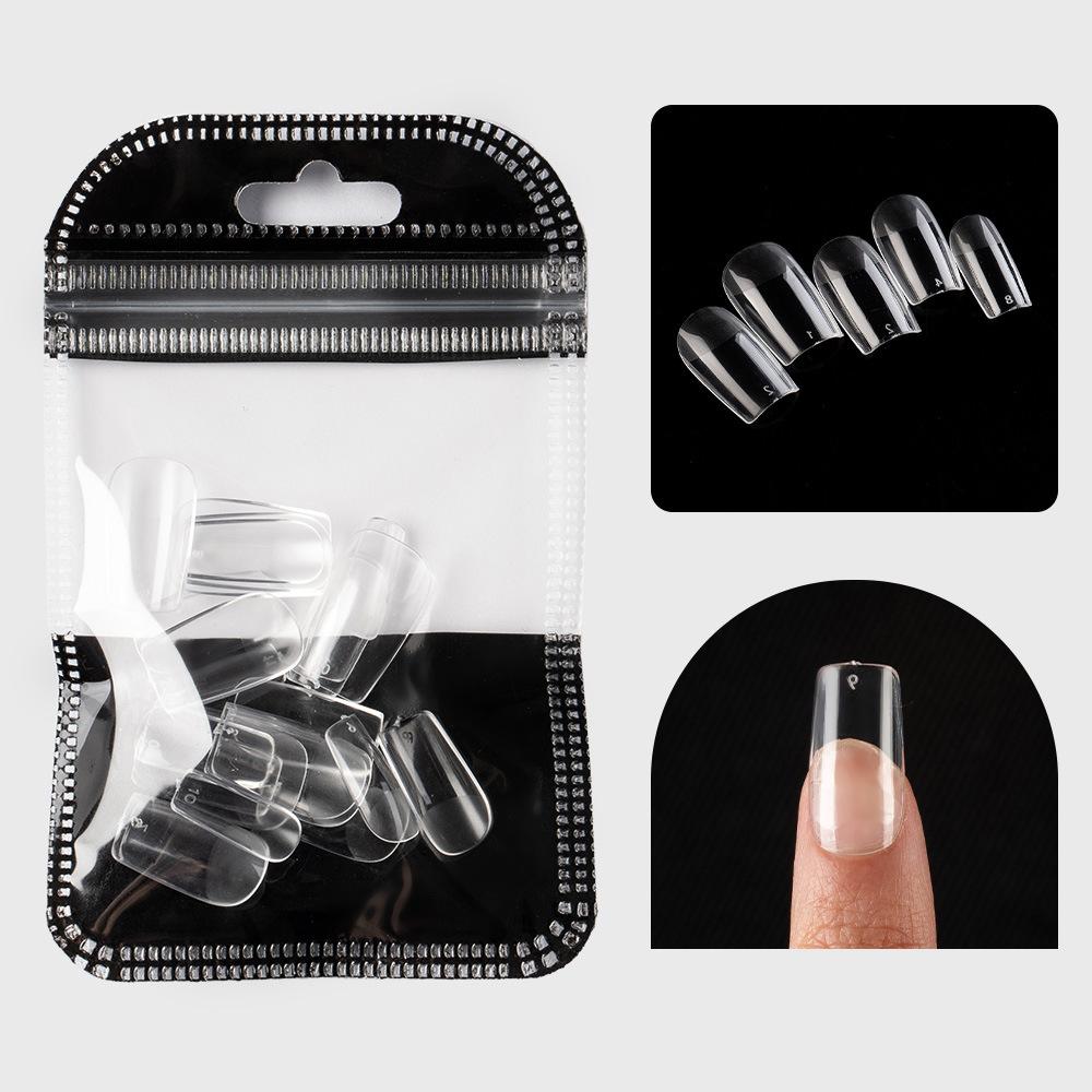 Nail Art Tablets Ultra-Thin And Seamless Half-Stickers, Full Stickers, Matte Square Long Water Droplets, Almonds, No-Carving And Grinding Fake Nail