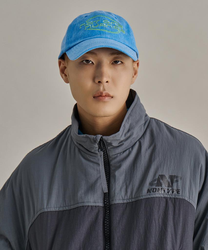 Nontai Symbol Washed Ball Cap (Blue)