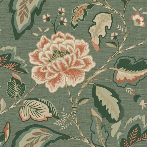 Belgravia Maya Floral Trail Vinyl Textured Wallpaper