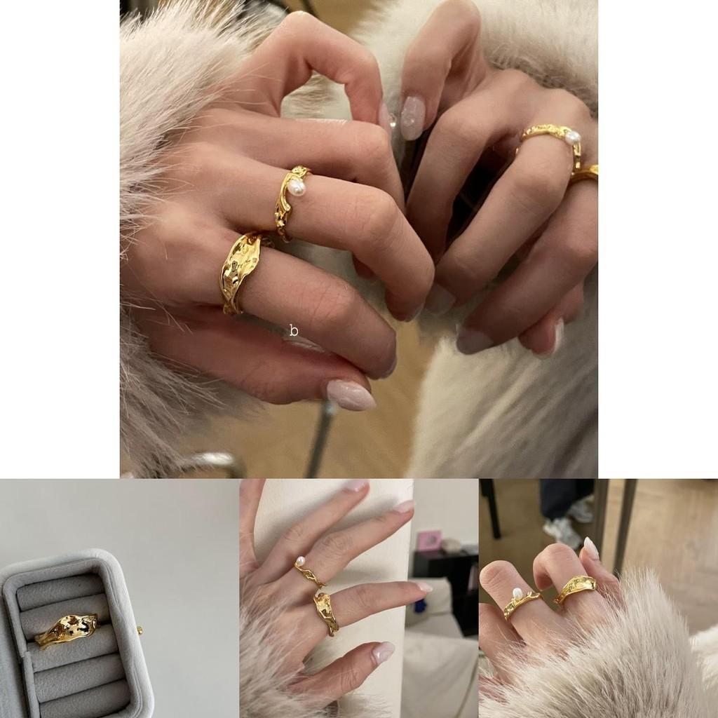 Chic Modern Geometric Design Open Adjustable Finger Ring For Women Elegant Copper Accessory