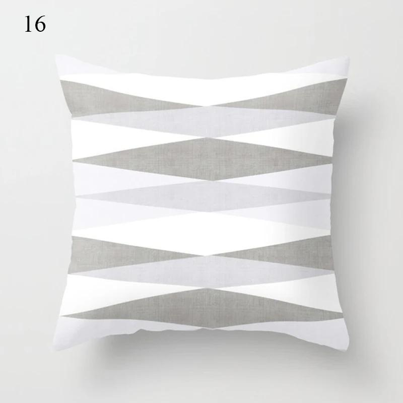 Grey series family pillowcase square  home office cushion cover