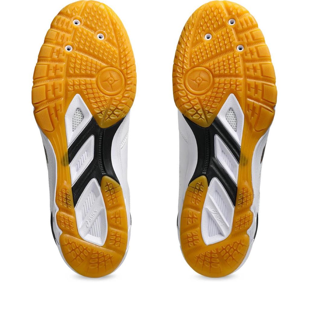 Asics ATTACK EXCOUNTER 2 Tischtennis-Schuhe 1073A002 Unisex Größe 104 cm 2E (Weiß schwarz) 23.5